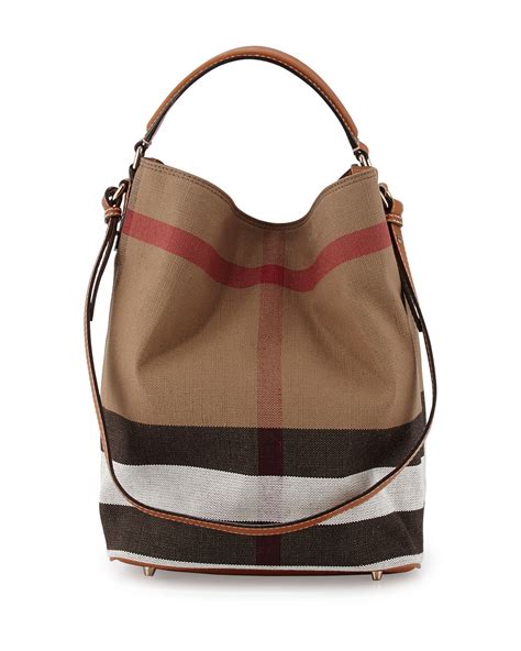 burberry ashby canvas size m beige brown colours|Burberry Ashby Medium Canvas Hobo Bag .